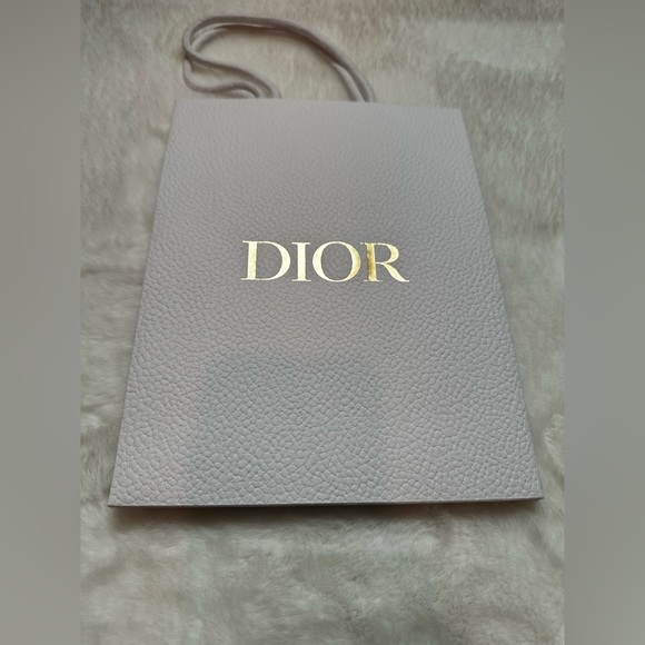 Dior Other - Dior Textured white Bag with Gold Logo